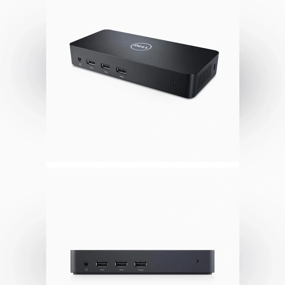 Dell USB 3.0 Ultra HD / 4K Triple Display Docking Station (D3100) Black EUC
